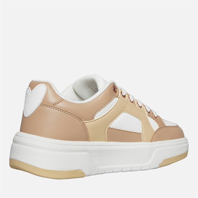 L'amore Couture Womens Eden Trainers Nude/White - Image 5