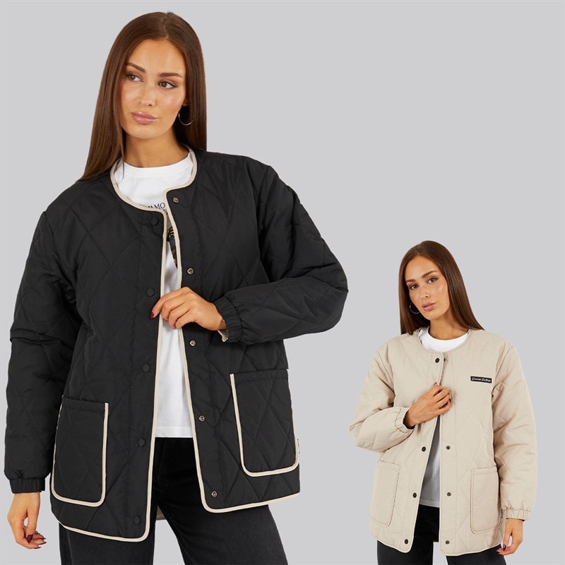 L'amore Couture Womens Hempstead Reversible Jacket Black - Image 1