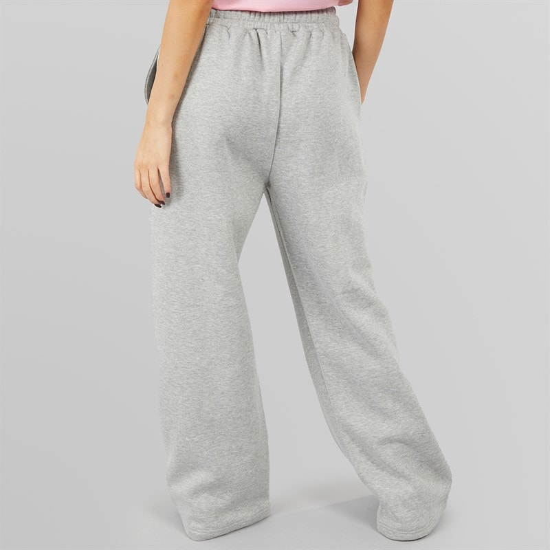 L'amore Couture Womens Carmel Wide Leg Joggers Grey Marl - Image 2
