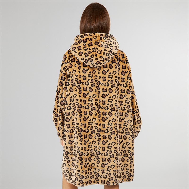 L'amore Couture Womens Animal Oversized Hoodie Multi - Image 2