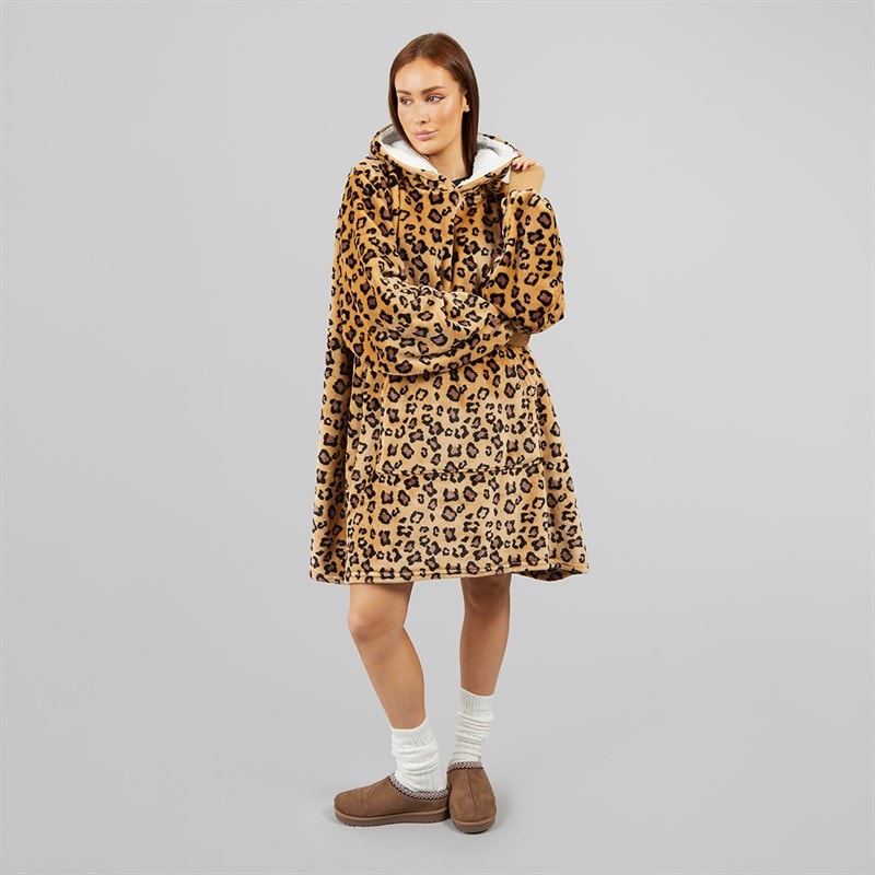 L'amore Couture Womens Animal Oversized Hoodie Multi - Image 4