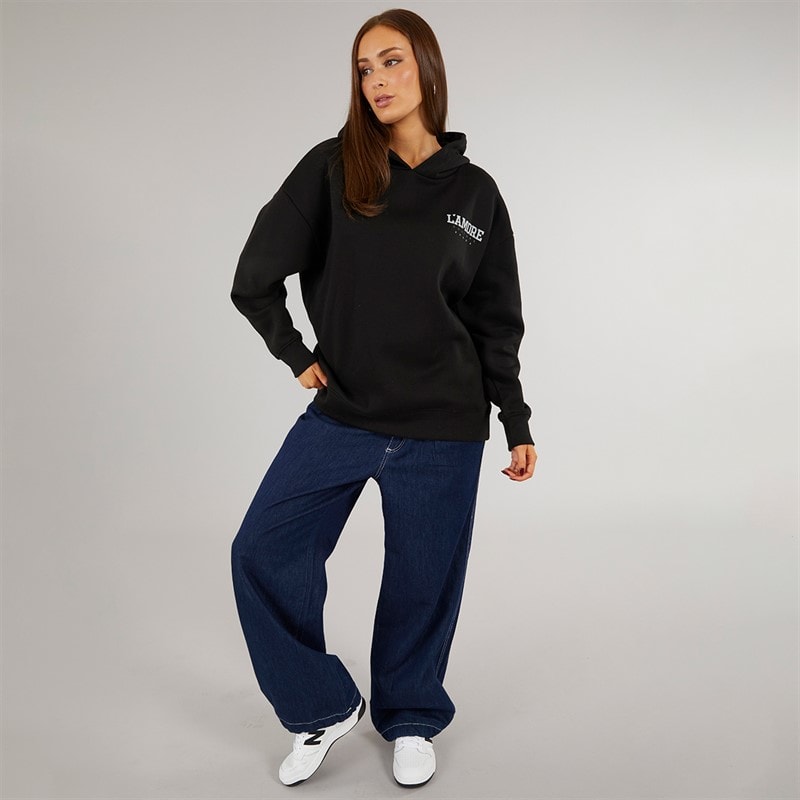 L'amore Couture Womens Desert Hoodie Black - Image 4