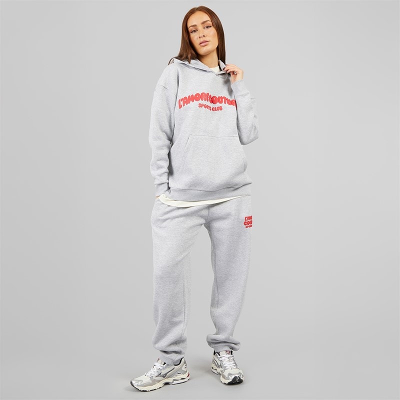 L'amore Couture Womens Nadine Tracksuit Grey Marl - Image 4