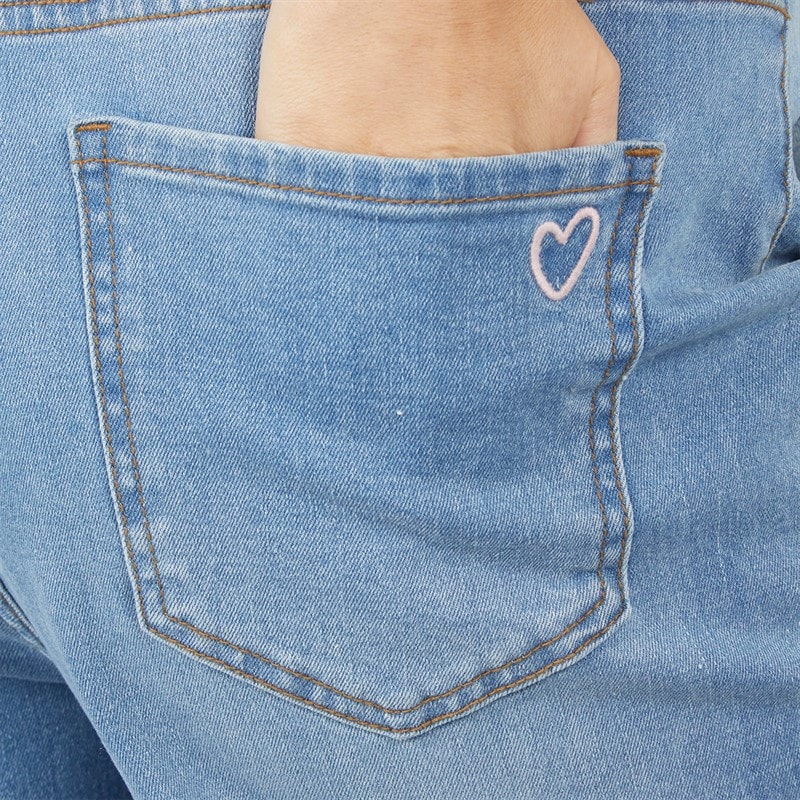 L'amore Couture Womens Columbus Jeans Mid Wash - Image 3