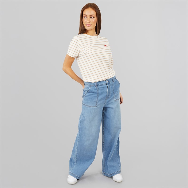 L'amore Couture Womens Columbus Jeans Mid Wash - Image 4