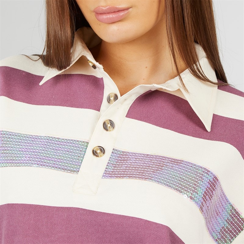 L'amore Couture Womens Bessemer Rugby Shirt Multi - Image 3