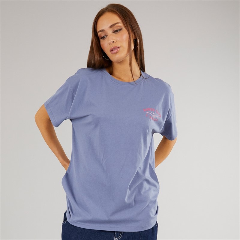 L'amore Couture Womens Charlestown Oversized T-Shirt Charcoal - Image 2