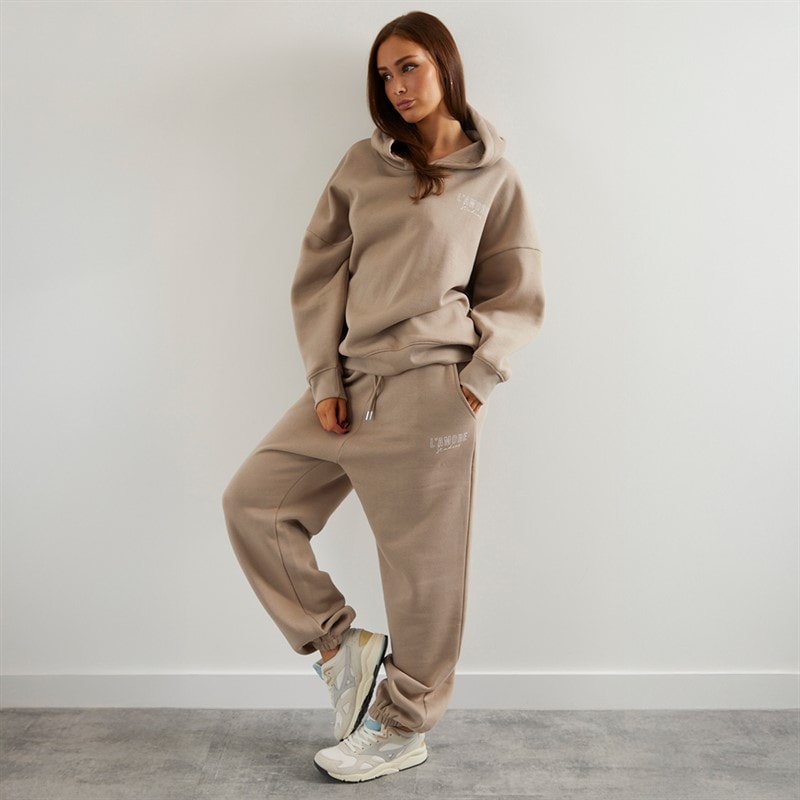 L'amore Couture Womens Norwalk Joggers Taupe - Image 4