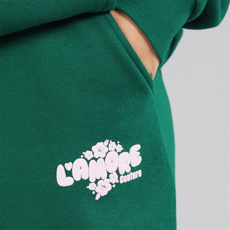 L'amore Couture Womens Minorca Oversized Tracksuit Dark Green - Image 5