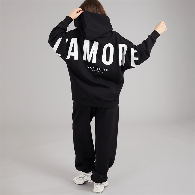 L'amore Couture Womens Capraia Tracksuit Black - Image 2