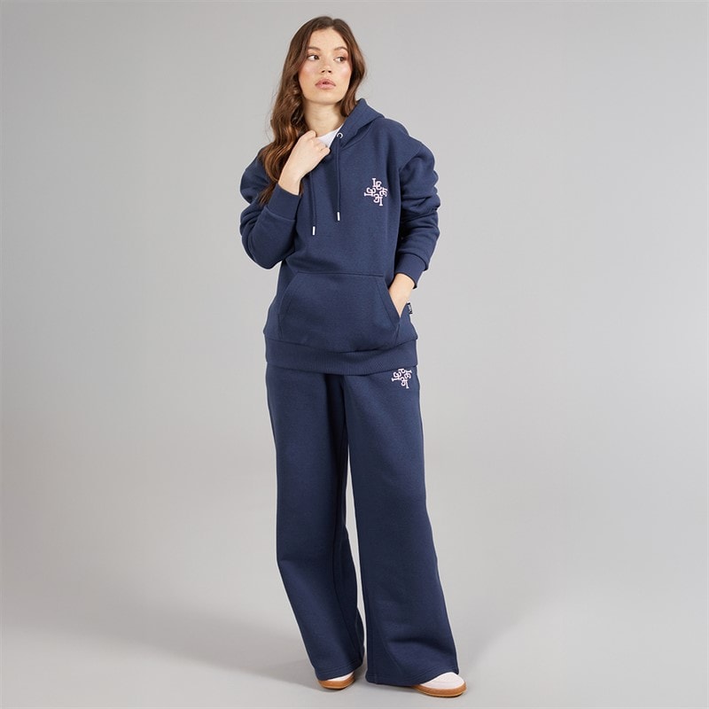 L'amore Couture Womens Teramo Embroided Tracksuit Navy - Image 4