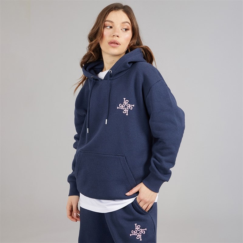 L'amore Couture Womens Teramo Embroided Tracksuit Navy - Image 5