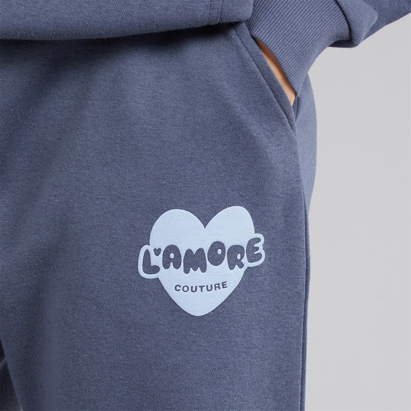 L'amore Couture Womens Brinas Oversized Tracksuit Slate Blue - Image 5