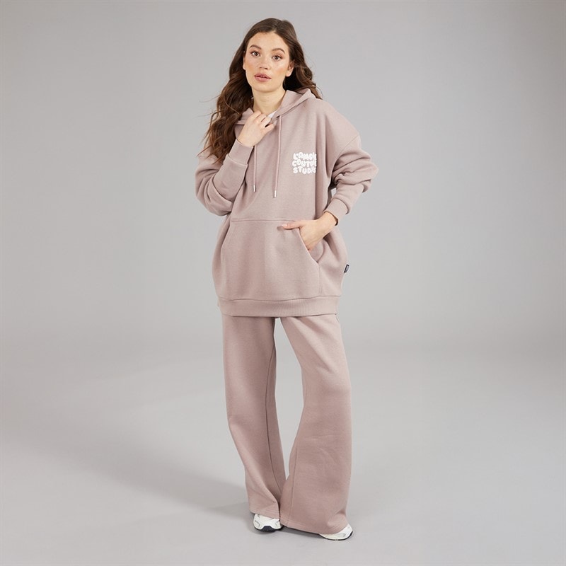 L'amore Couture Womens Giorgia Oversized Tracksuit Brown - Image 4
