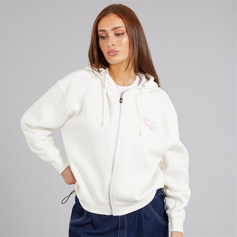 L'amore Couture Womens Monacella Hoodie Ecru - Image 2