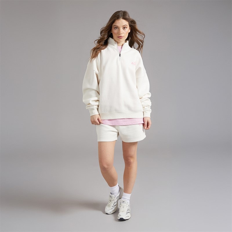 L'amore Couture Womens Trezze Sweatshirt Ecru - Image 4