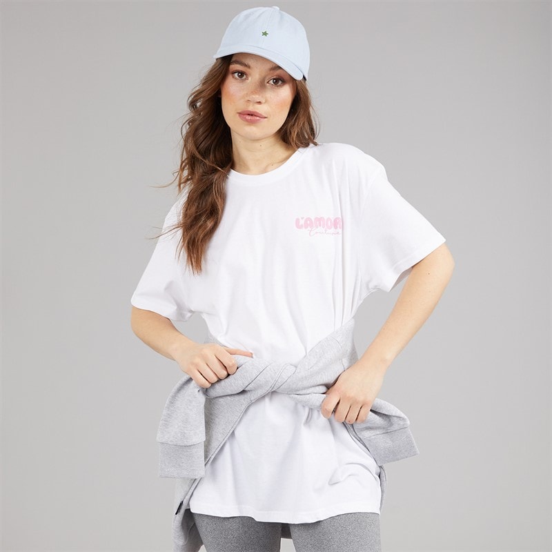 L'amore Couture Womens Ballena T-Shirt White - Image 3