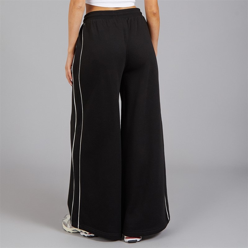 L'amore Couture Womens Polly Wide Leg Joggers Black - Image 2