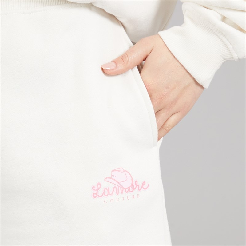 L'amore Couture Womens Tibernina Shorts Ecru - Image 3
