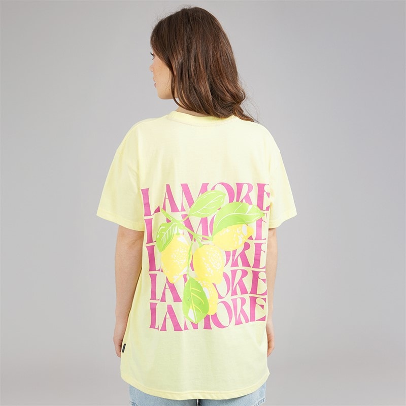 L'amore Couture Womens Samos T-Shirt Yellow - Image 3