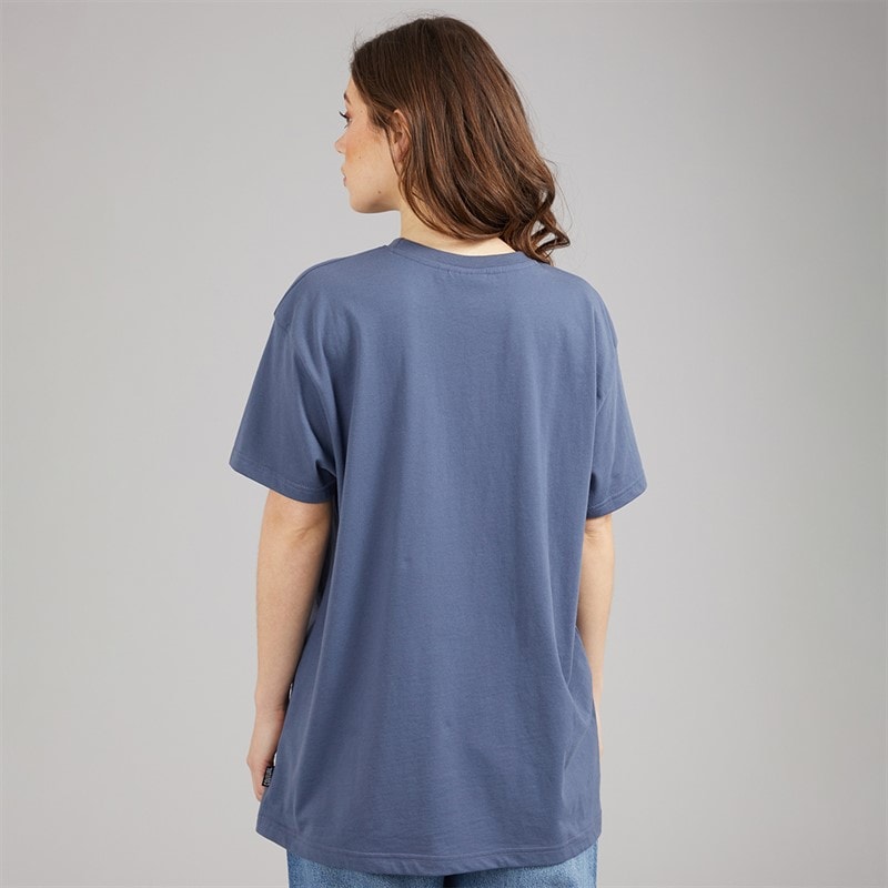 L'amore Couture Womens World Tour T-Shirt Blue - Image 2