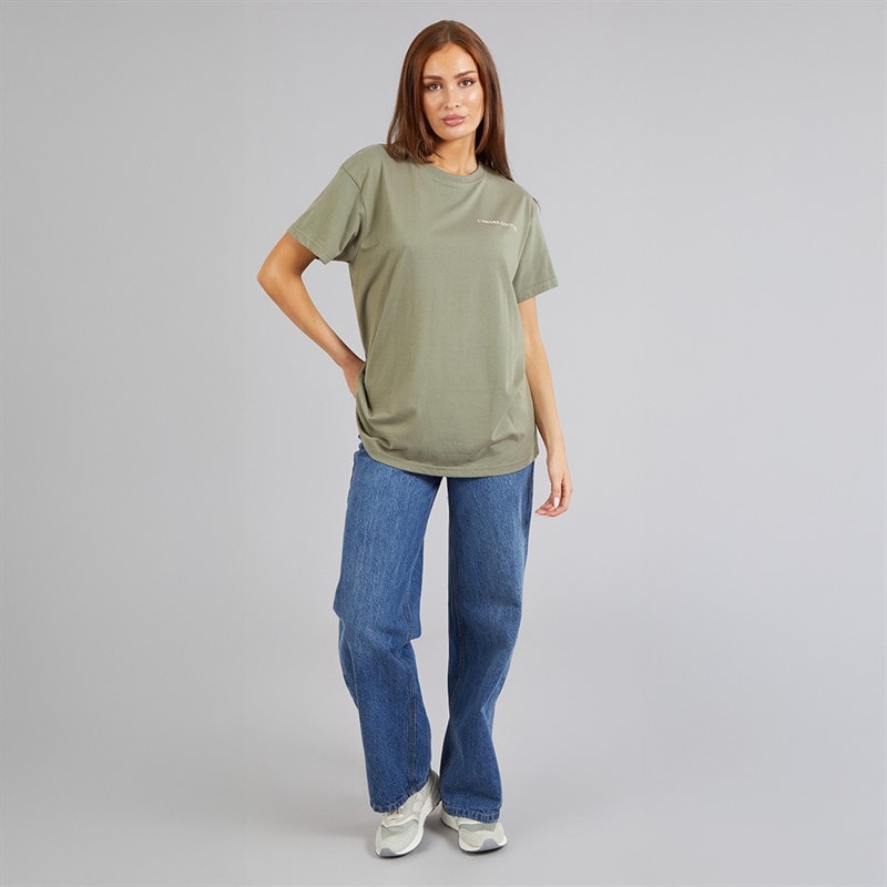 L'amore Couture Womens Peacock T-Shirt Green - Image 4