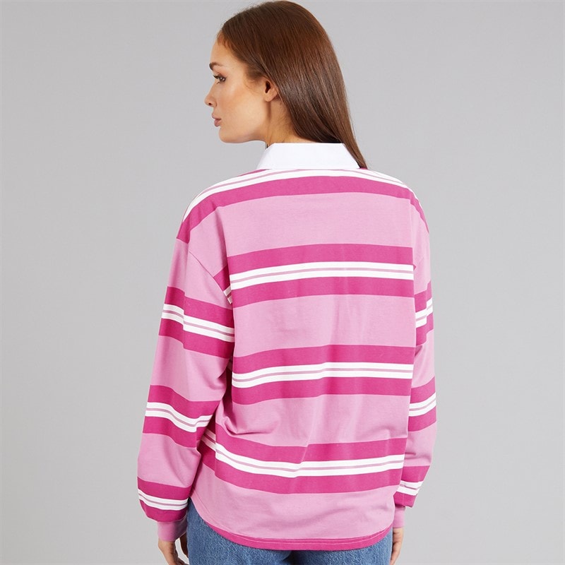 L'amore Couture Womens Palomas Polo Shirt Pink - Image 2