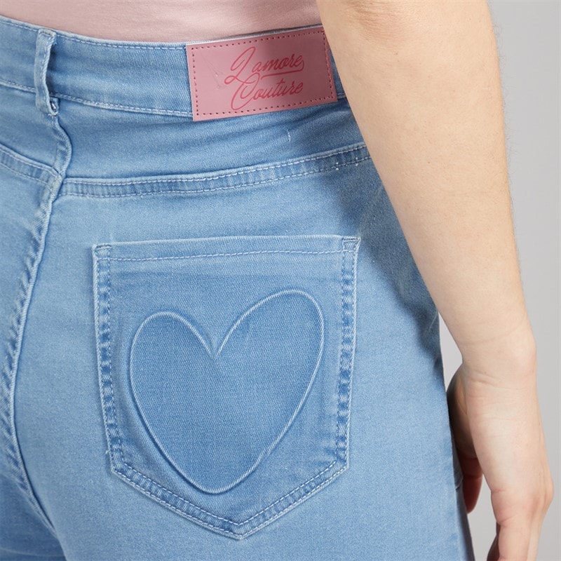 L'amore Couture Womens Burano Jeans Blue - Image 3