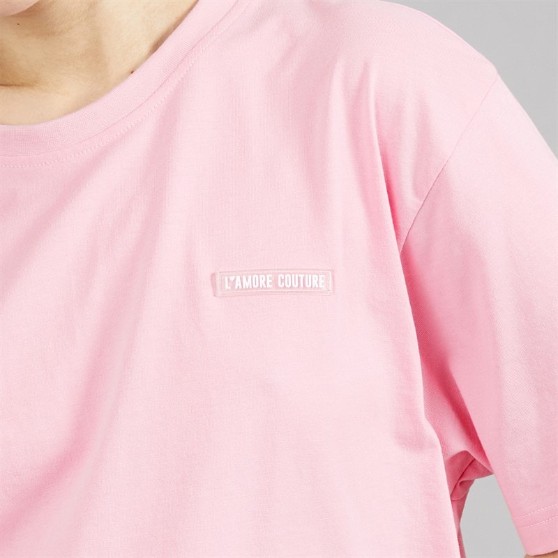L'amore Couture Womens Mouro T-Shirt Pink - Image 5