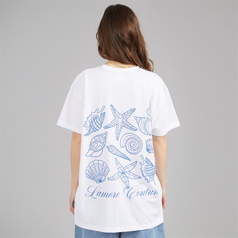 L'amore Couture Womens Milos T-Shirt White - Image 3