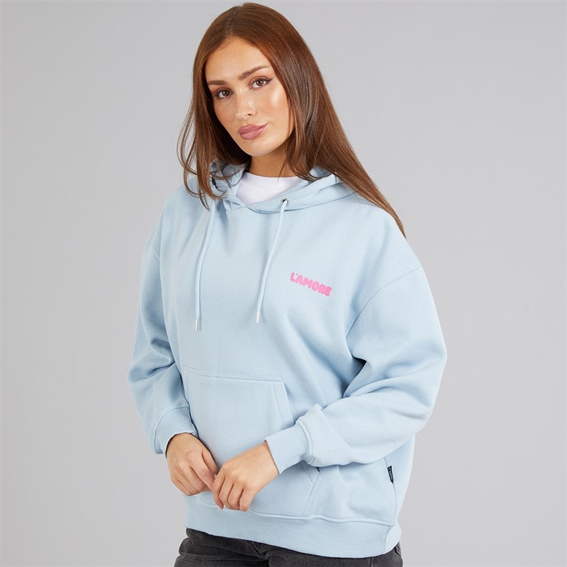 L'amore Couture Womens Medora Hoodie Blue - Image 2