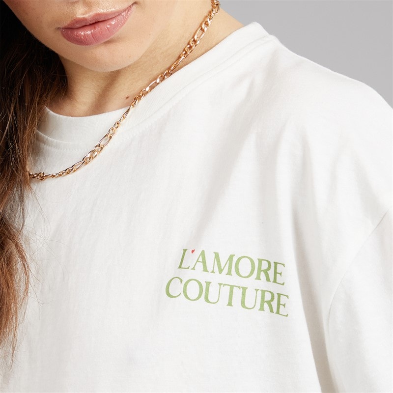 L'amore Couture Womens Espalmoor T-Shirt White - Image 5
