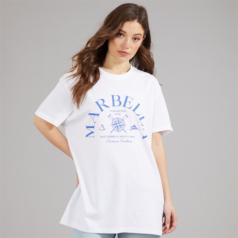 L'amore Couture Womens Pediguera T-Shirt White - Image 3