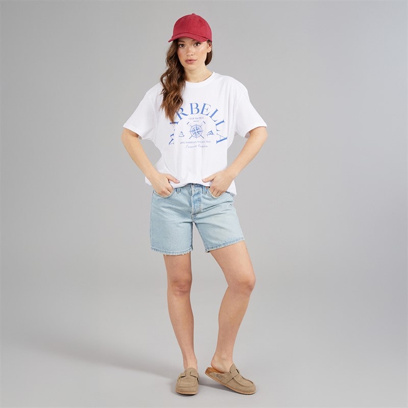 L'amore Couture Womens Pediguera T-Shirt White - Image 4