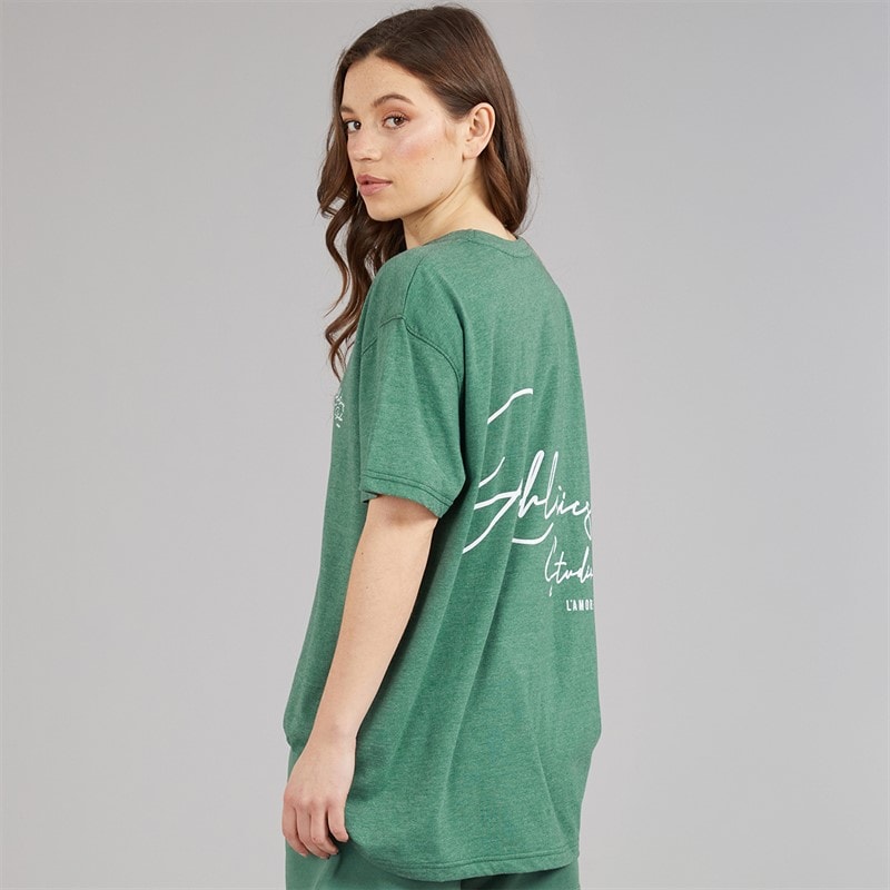 L'amore Couture Womens Farallons T-Shirt Green