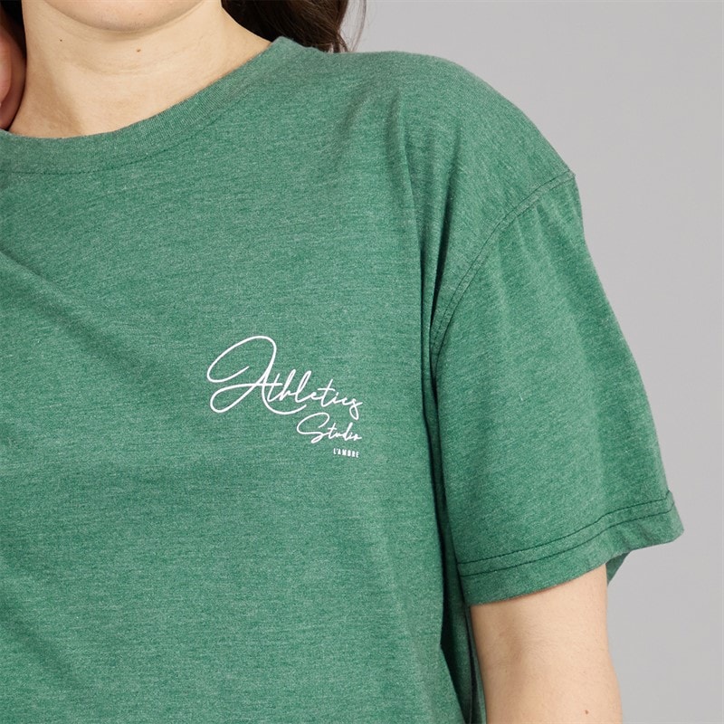 L'amore Couture Womens Farallons T-Shirt Green - Image 4