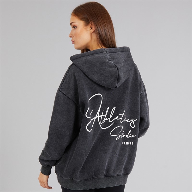 L'amore Couture Womens Herbosa Hoodie Black - Image 3