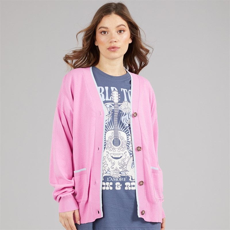 L'amore Couture Womens Serifos Cardigan Pinl