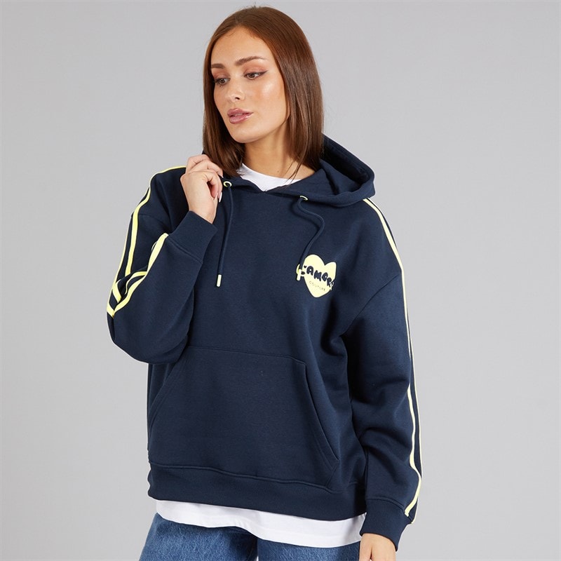 L'amore Couture Womens Villano Hoodie Navy - Image 2