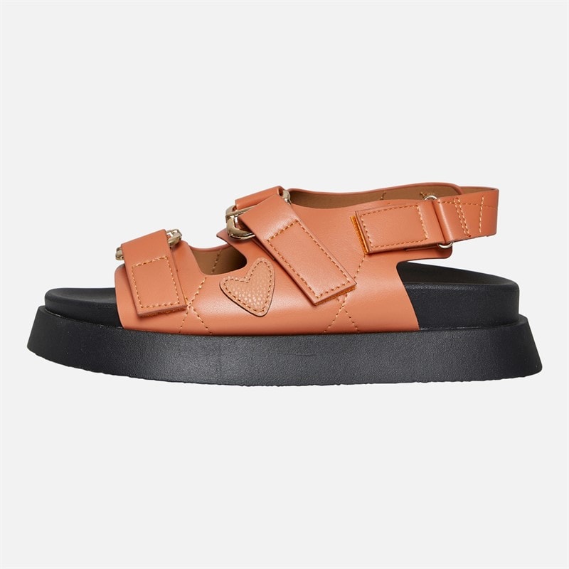 L'amore Couture Womens Alara Sandals Orange - Image 2
