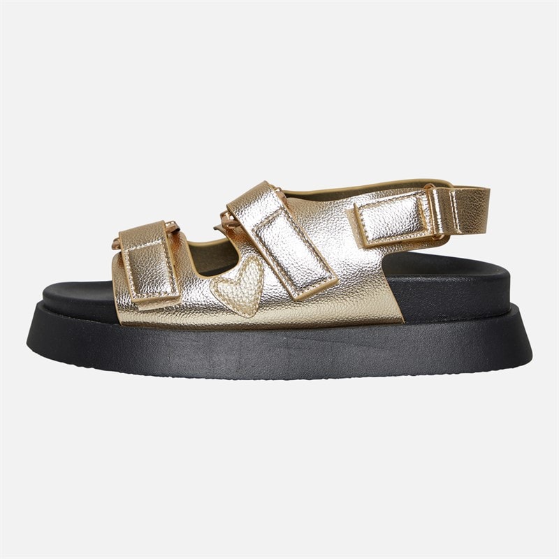 L'amore Couture Womens Alaiya Sandals Gold - Image 2
