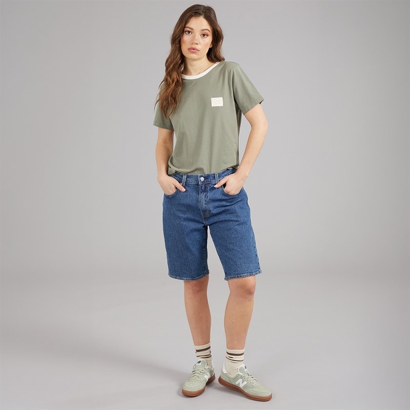 L'amore Couture Womens Alexa Three Pack T-Shirts Nude/Stripe/Khaki - Image 3