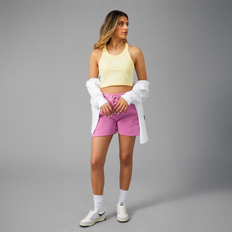 L'amore Couture Womens Lobos Jersey Shorts Pink - Image 4