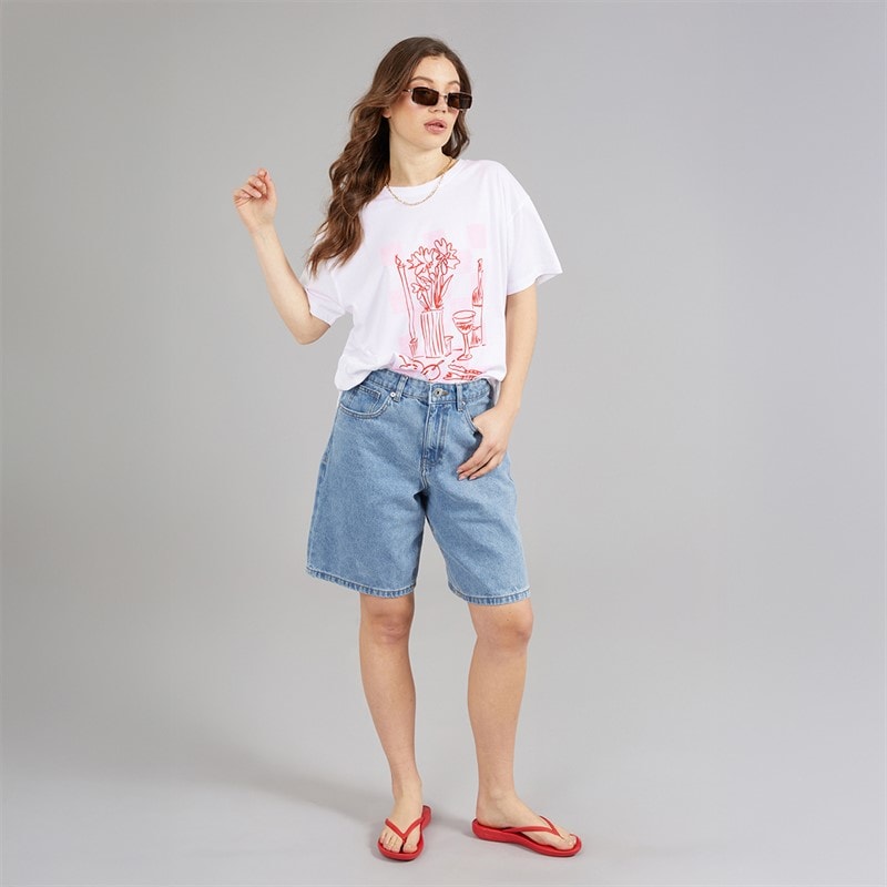 L'amore Couture Womens Tronchetto Print T-Shirt White - Image 4