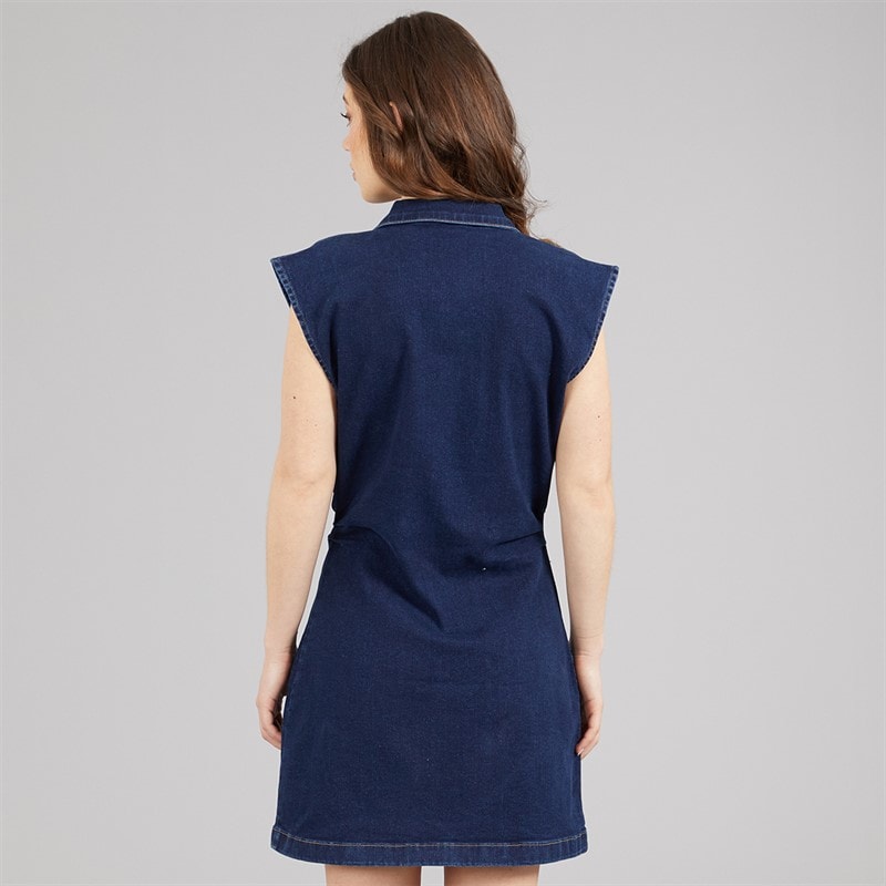 L'amore Couture Womens Mazarron Denim Dress Blue - Image 2