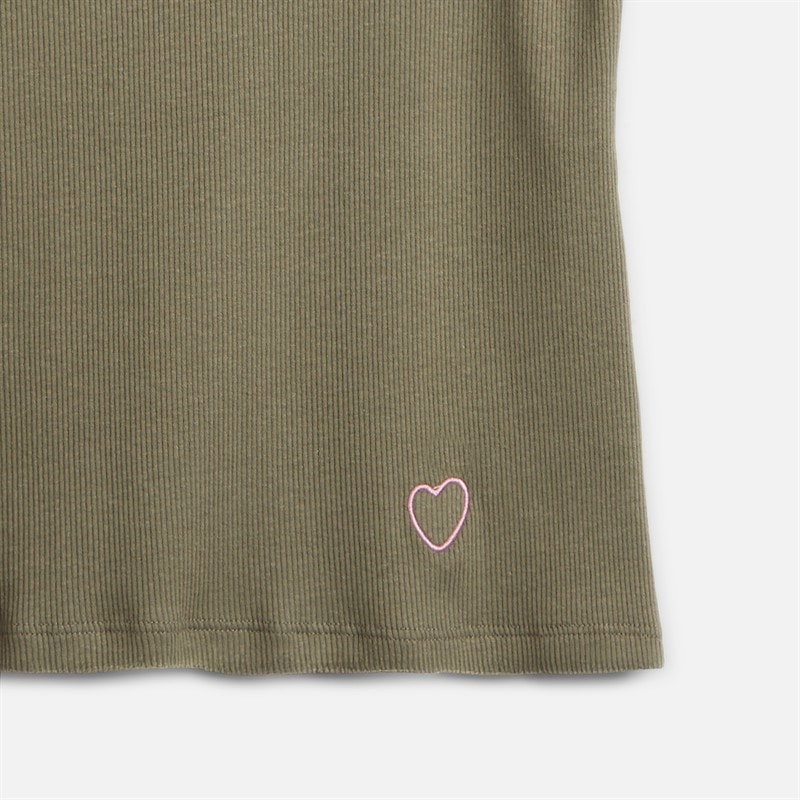 L'amore Couture Womens Chesca Three Pack Vests Khaki/Stripe/Black - Image 5