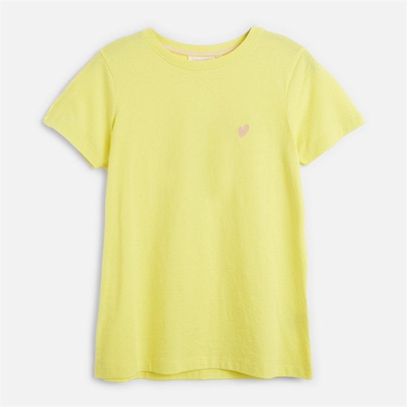 L'amore Couture Womens Ava Three Pack T-Shirts Lemon/Stripe/White-Heart Embroidery - Image 4