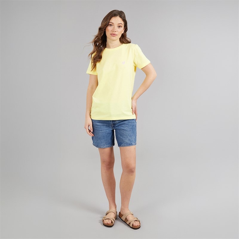 L'amore Couture Womens Ava Three Pack T-Shirts Lemon/Stripe/White-Heart Embroidery - Image 5