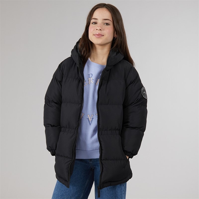 L'amore Couture Girls Lola Short Puffer Black