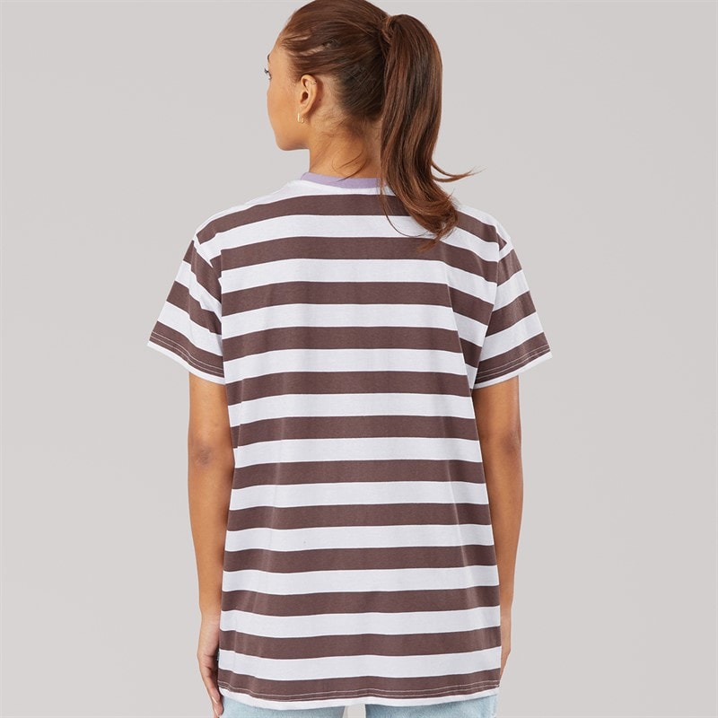 L'amore Couture Womens Capri T-Shirt Stripe - Image 2